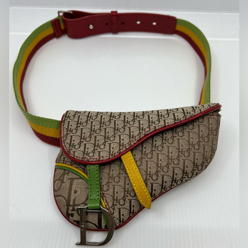 Dior Rasta Trodder Saddle Belt Bag